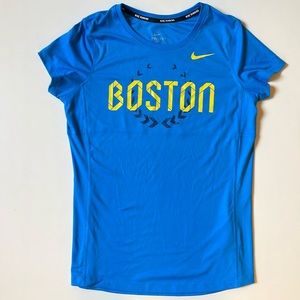 NWOT Nike Running Boston DriFit Tee